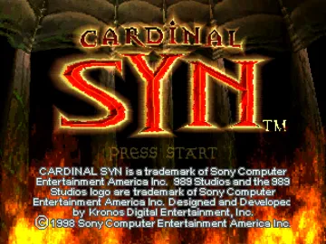 Cardinal Syn (US) screen shot title